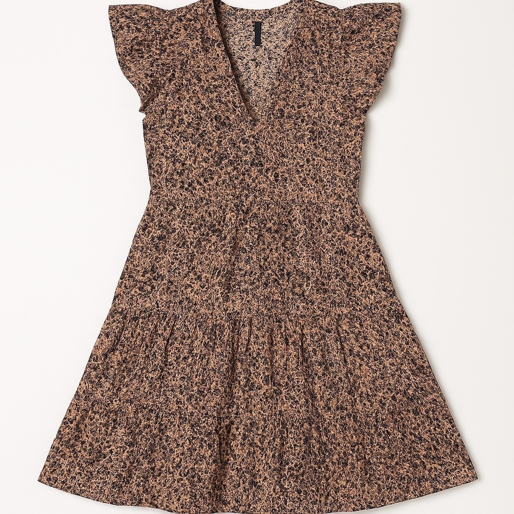 Anthropologie Ruffle Sleeve Dress